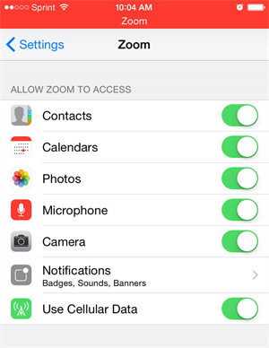 fix zoom camera not working allow zoomto access camera iphone