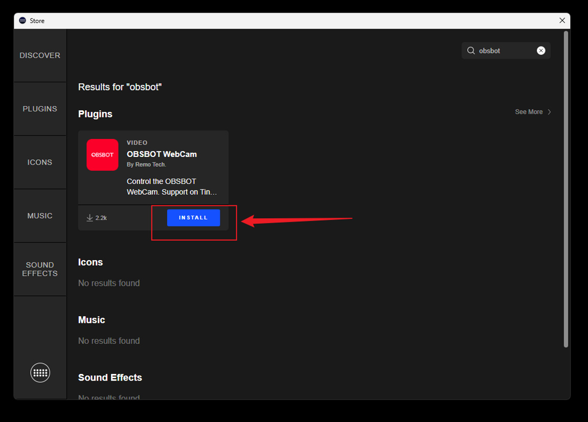 OBSBOT WebCam Plugin on Elgato Stream Deck User Guide