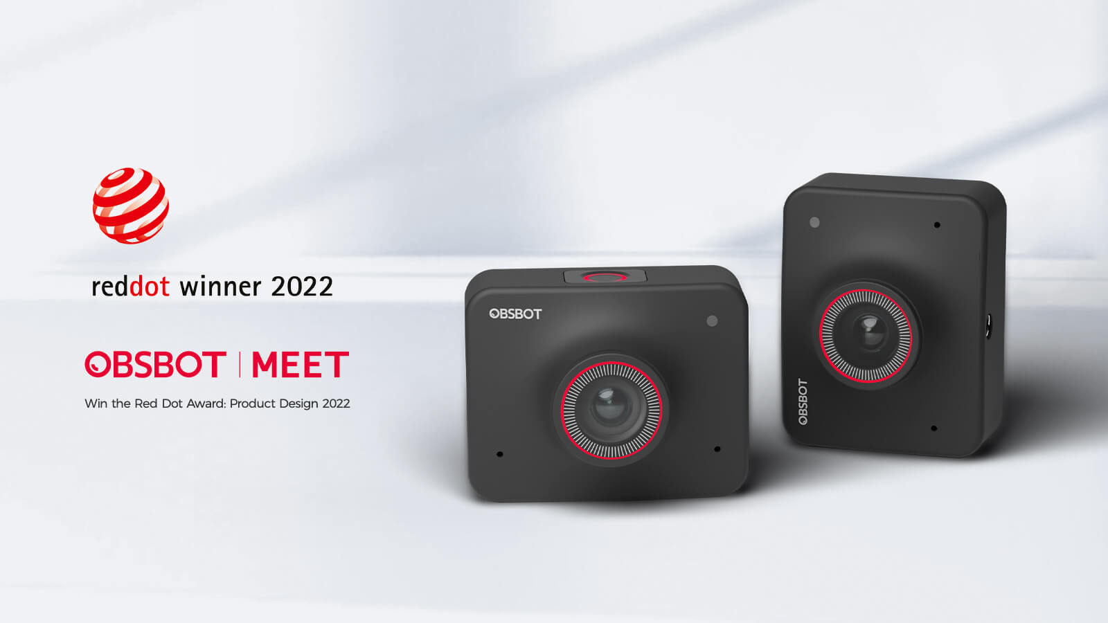 OBSBOT Meet webcam wins the 2022 Red Dot Design Award
