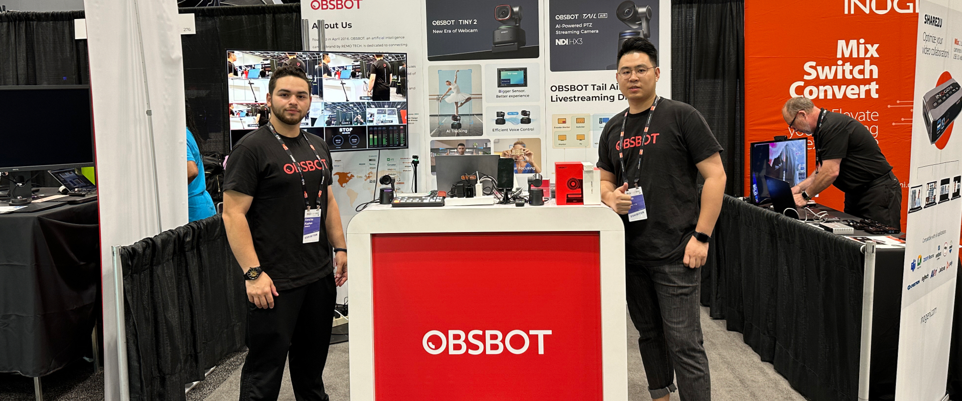 obsbot showcases tiny 2 and tail air at b&h bild expo