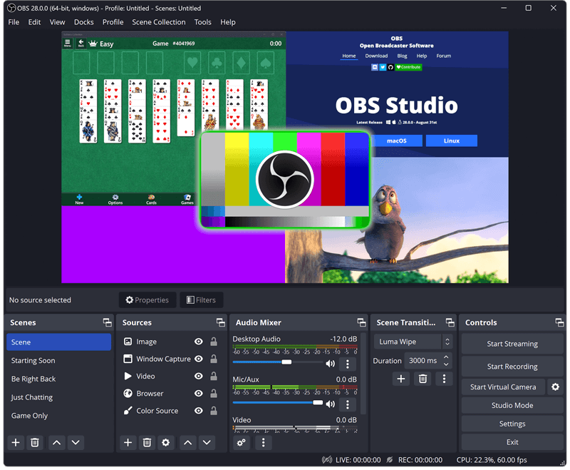 streaming software for youtube obs studio