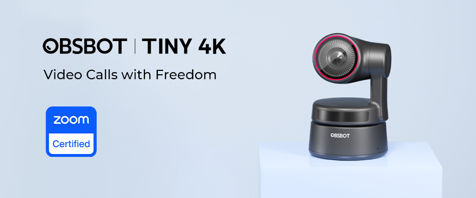 OBSBOT Tiny 4K is now Zoom certified