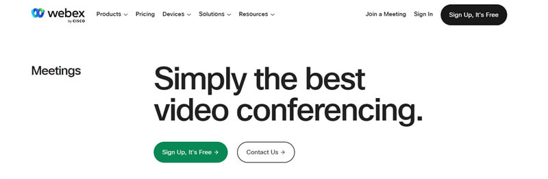 video conferencing software Cisco Webex